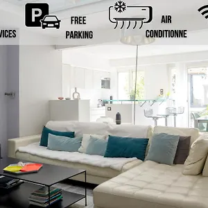  Hébergement de vacances La Maison Jasmin - 8 Personnes - Parking Prive - Climatisation - Jardin